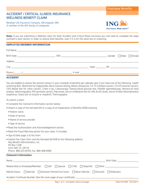 Wellness Benefit Claim Form