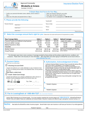 Insurance Election Form