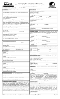 Rental Application Form
