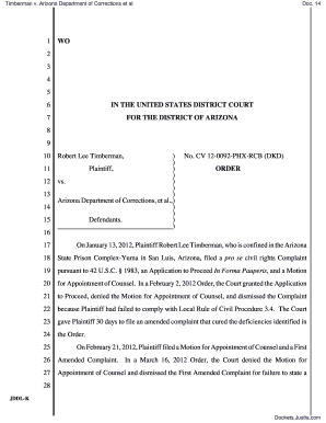 Representative form - ORDER Plaintiff's Motion for Appointment of Counsel (Doc. 11 ) is denied without prejudice. The Second Amended Complaint (Doc. 12 ) is dismissed for failure to state a claim. Plaintiff has 30 days from the date this Order is filed to file a