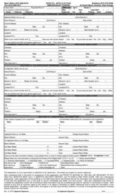 Rental Application Form