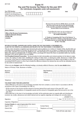 2011 Pay and File Income Tax Return