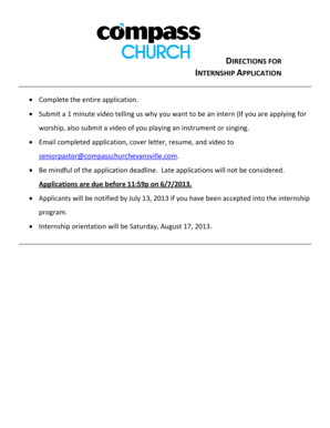 Compass Church Internship Application.pdf - Razorplanet