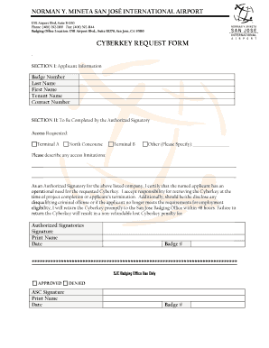 Cyberkey Request Form
