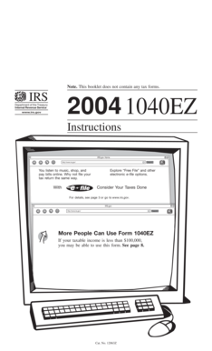 IRS 1040EZ Instructions
