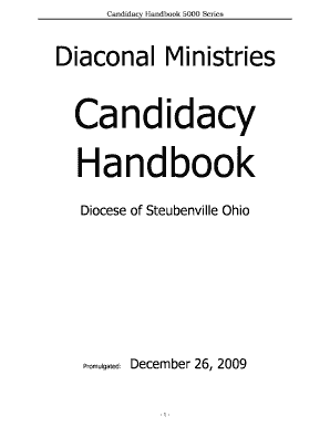 Candidate handbook - Catholic Web