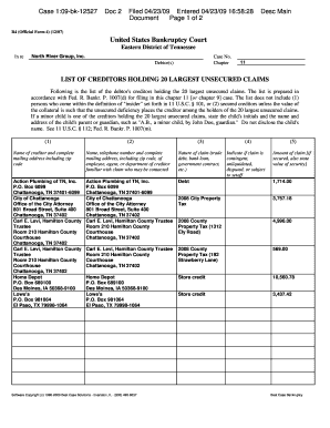 US Bankruptcy Court Form 4