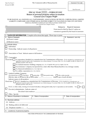 Massachusetts State Tax Form 2