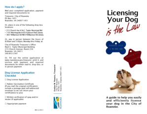 Dog License Application