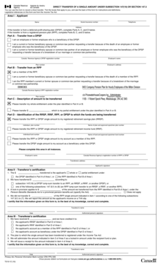 Canada Revenue Agency Form T2151