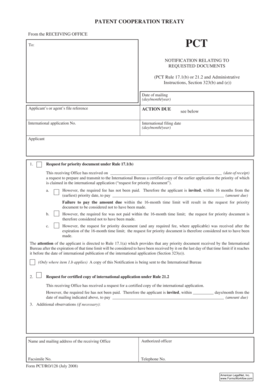 PCT Requested Documents Notification