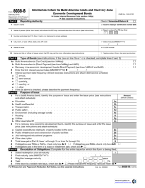Form 8038-B Tax Information Return