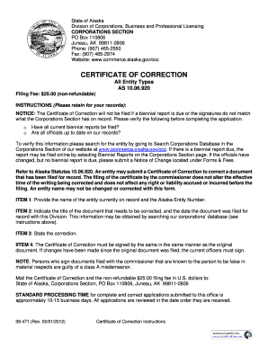 08-471 Certificate of Correction FORM.doc. Adobe Designer Template