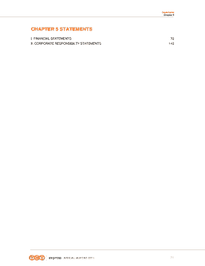 CHAPTER 5 STATEMENTS