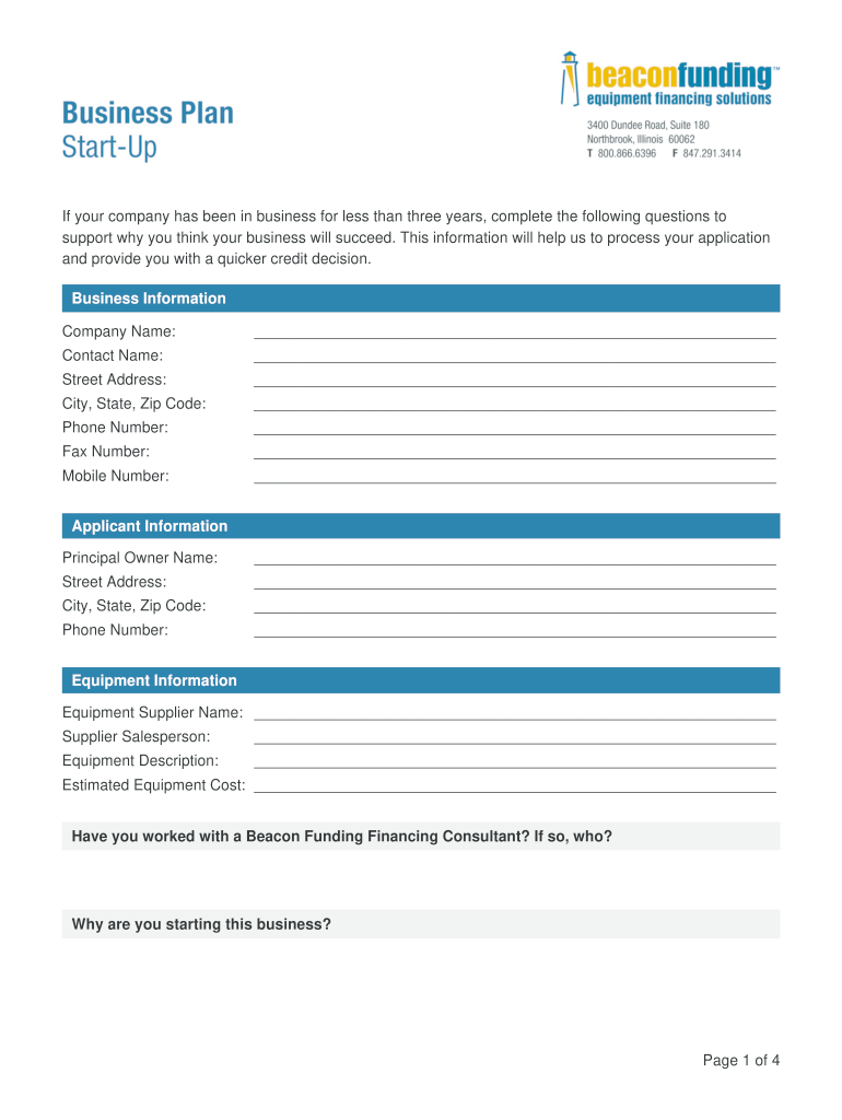 business plan sample for startup pdf