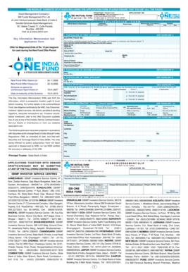 SBI Mutual Fund Application Form