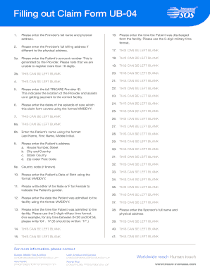 23 Printable medical claim forms ub-04 Templates - Fillable Samples in ...