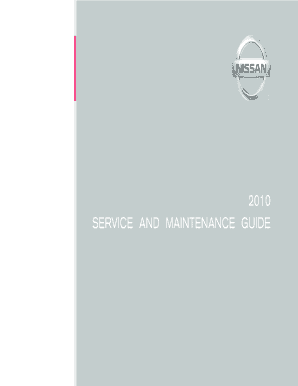 Nissan Service and Maintenance Guide
