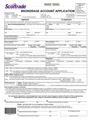 Brokerage Account Application