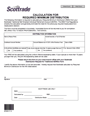 Scottrade RMD Calculation Form
