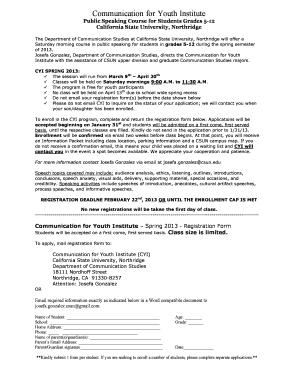 Registration Form Sp 13 - PRWeb