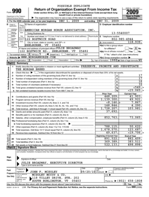 Form 990 2009