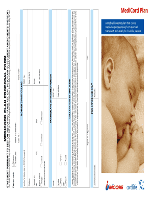 MediCord Plan Proposal Form
