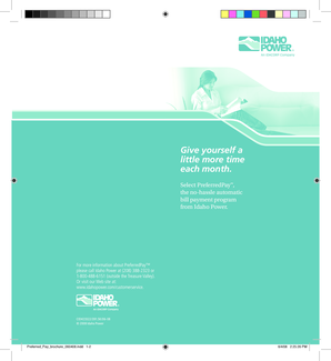 Idaho Power PreferredPay Application Form