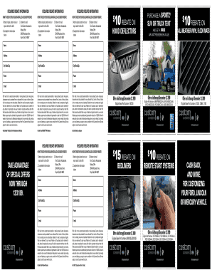 Ford Custom Accessories Rebate Form