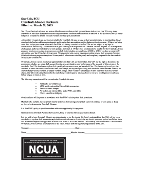 Increment request letter format - Overdraft Advance Disclosure