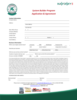 Kaspersky System Builder Program Application