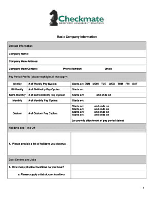 Employee Benefits and Payroll Setup Form