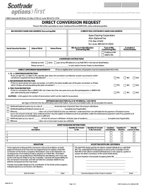 IRA Direct Conversion Request Form