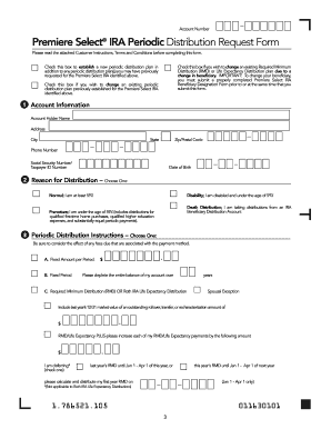 Premiere Select IRA Periodic Distribution Request Form