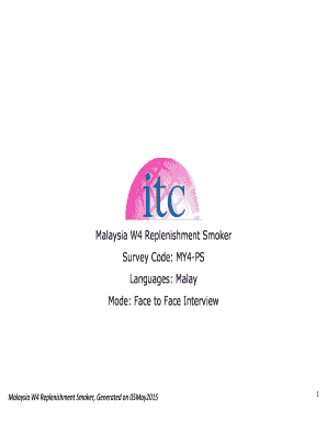 Malaysia Smoker Survey Form