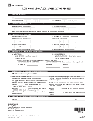 Roth Conversion/Recharacterization Request