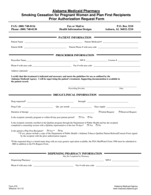 Alabama Medicaid Pharmacy Prior Authorization Request Form