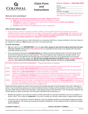 Disability or Critical Illness Claim Form