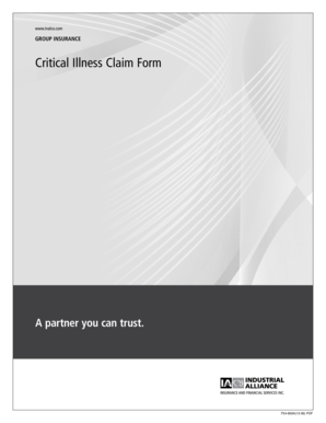 Group Insurance Critical Illness Claim Form