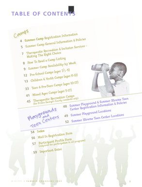 Summer Camp Registration Form