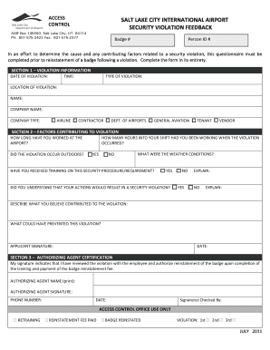 Security Violation Feedback Form.doc. Form 5370-1