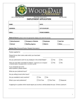 Employment Application