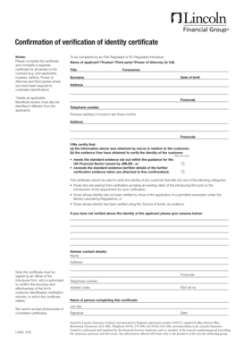 Identity Verification Certificate