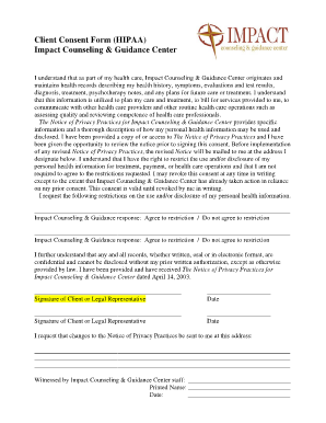 Client Consent Form (HIPAA)