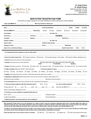 New Patient Registration Form