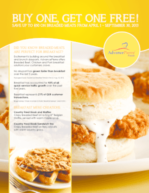 Buy One Get One Free Rebate Form