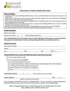 Authorization to Disclose Health Information
