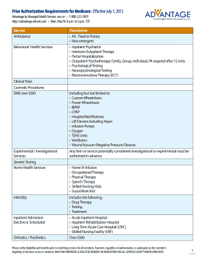 Medicare Part B Drug Prior Authorization Form