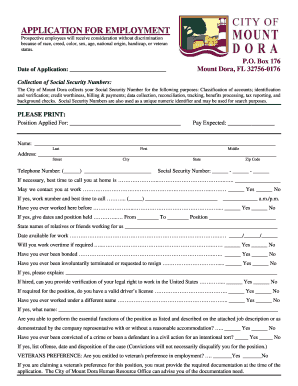 Application for Employment