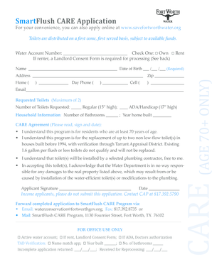 SmartFlush CARE Application